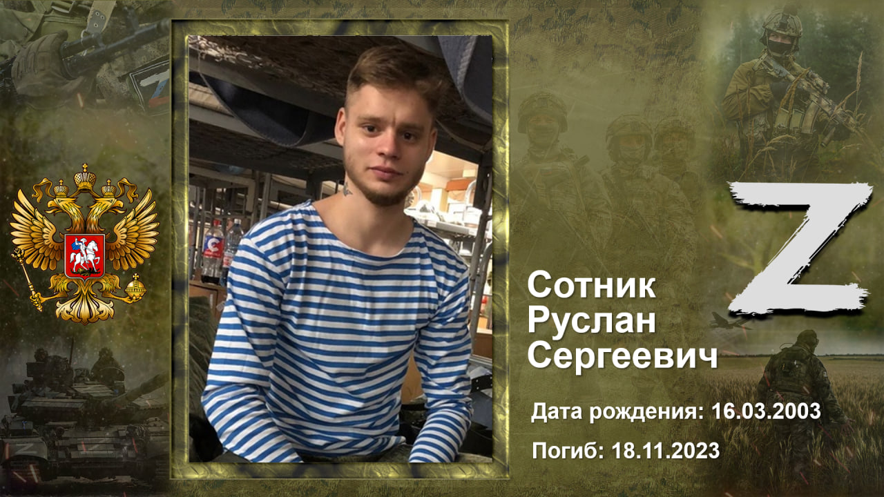 СОТНИК РУСЛАН СЕРГЕЕВИЧ СОТНИК РУСЛАН СЕРГЕЕВИЧ